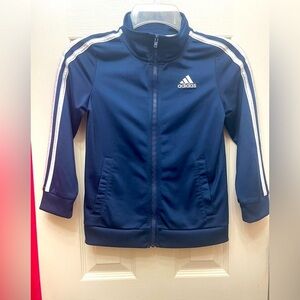 EUC boys navy blue Adidas jacket size 7